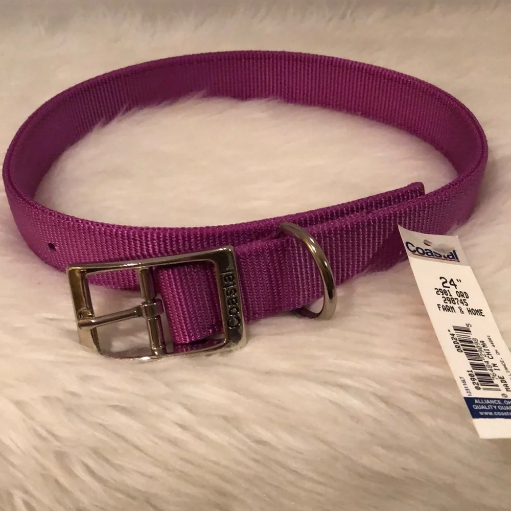 Coastal 24” Purple Dog Collar/NWT